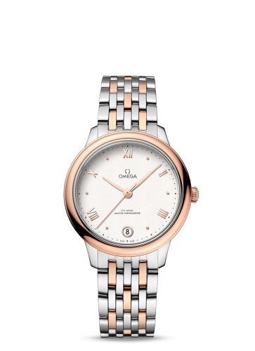 Omega De Ville Master Chronometer 34 Stainless Steel - Sedna Gold / White / Bracelet